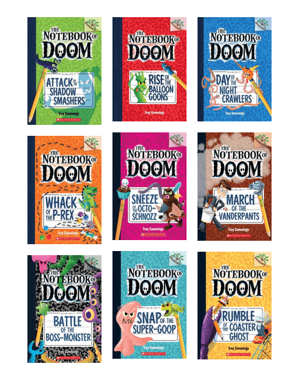 The Notebook of Doom Series by Troy Cummings – Funny Chapter Books Set