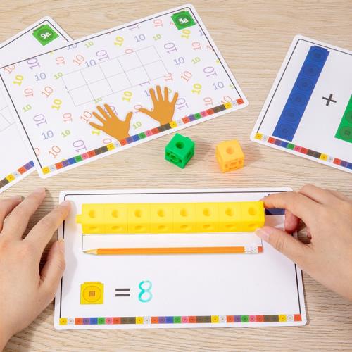Montessori Splicing Teaching Blocks Math Set | Number Blocks Learning Kit