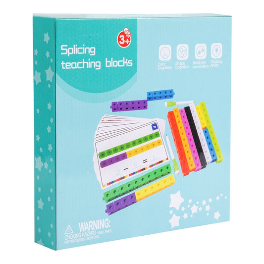 Montessori Splicing Teaching Blocks Math Set | Number Blocks Learning Kit