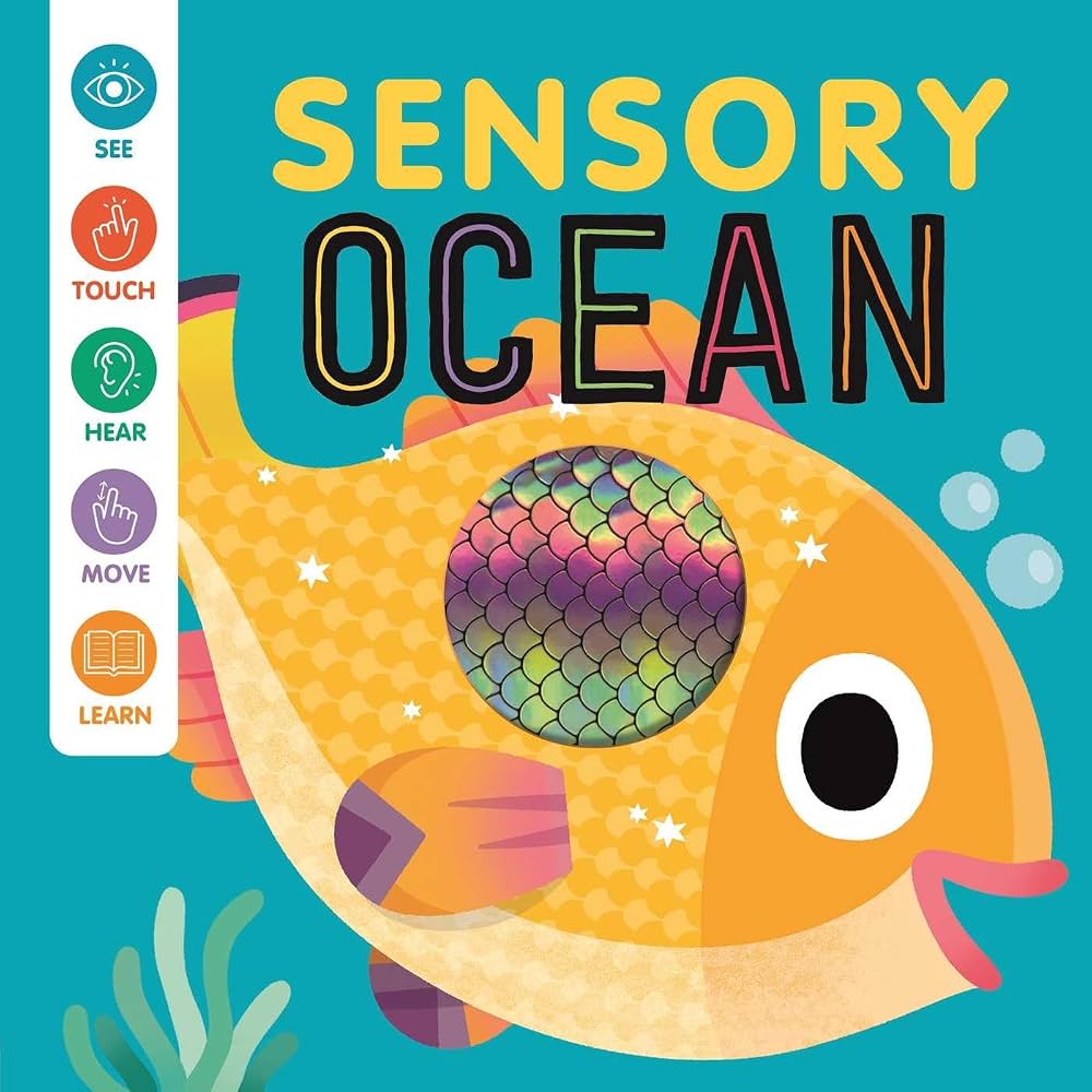 Sensory Animal Touch-and-Feel Board Books – Safari, Pets, Ocean & Dinosaurs