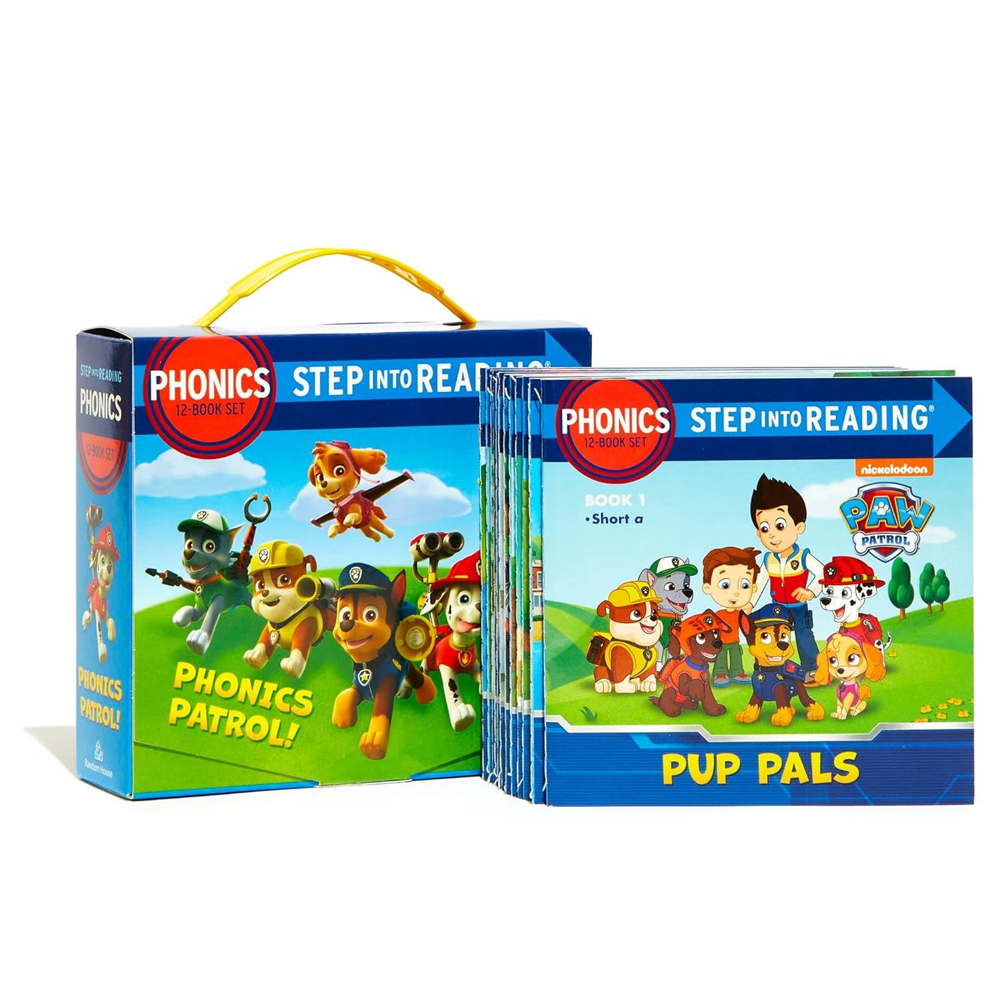 Paw Patrol Phonics Reading Set – 12 Early Reader Books for Kids (Step Into Reading Collection)