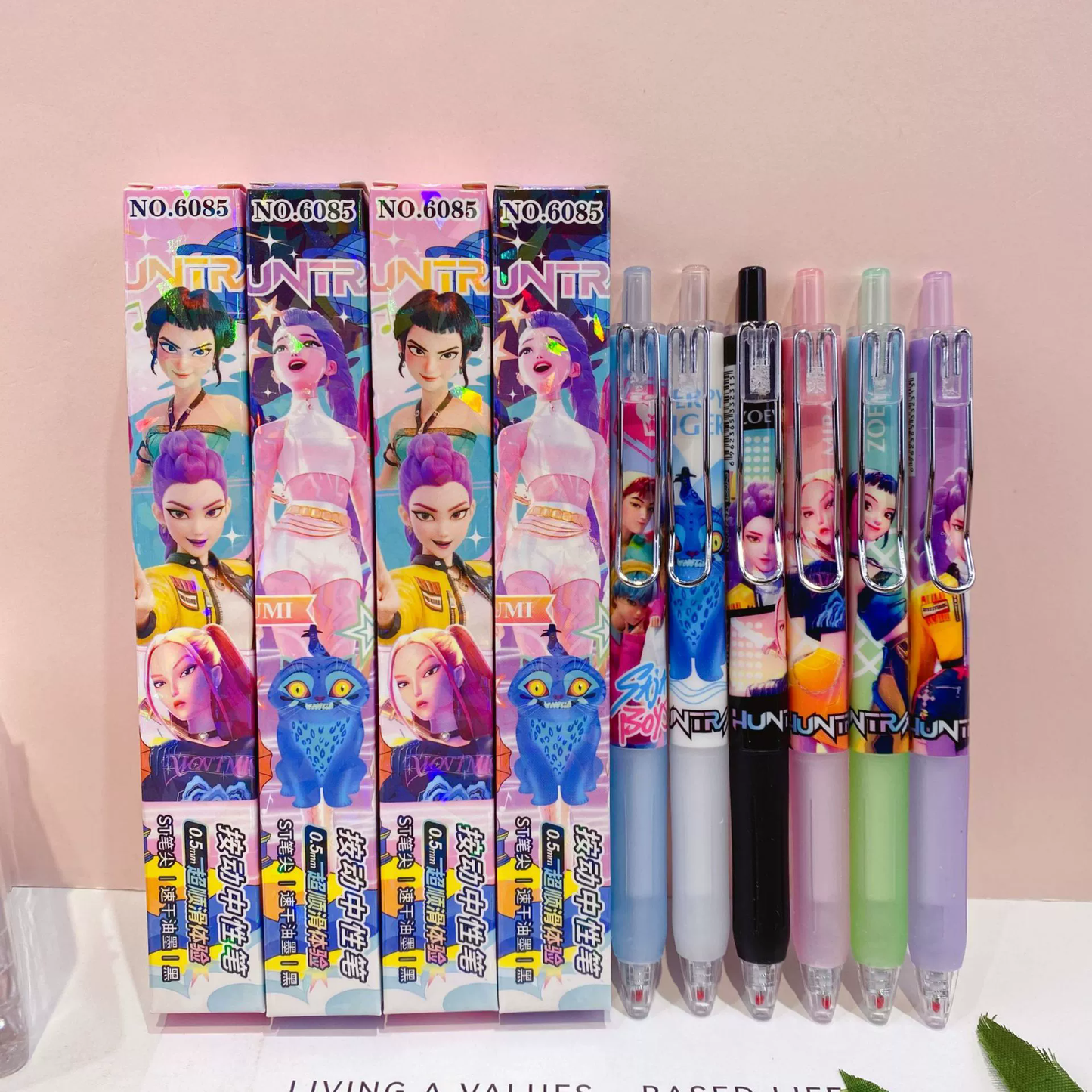 KPOP Demon Hunters Character Gel Pen – 0.5mm Black Ink (Individually Boxed)