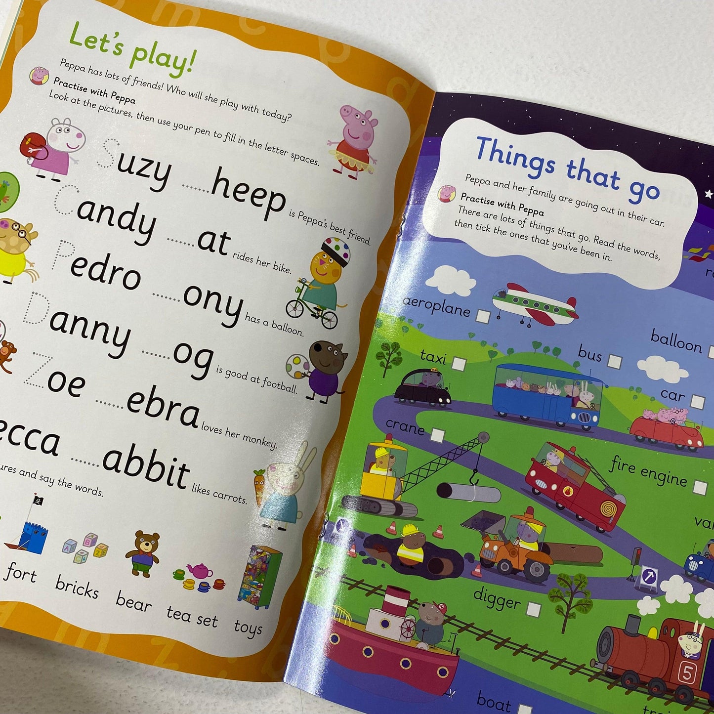 Peppa Pig Wipe-Clean Learning Set – First Words, Numbers, Writing & Counting Books with Marker