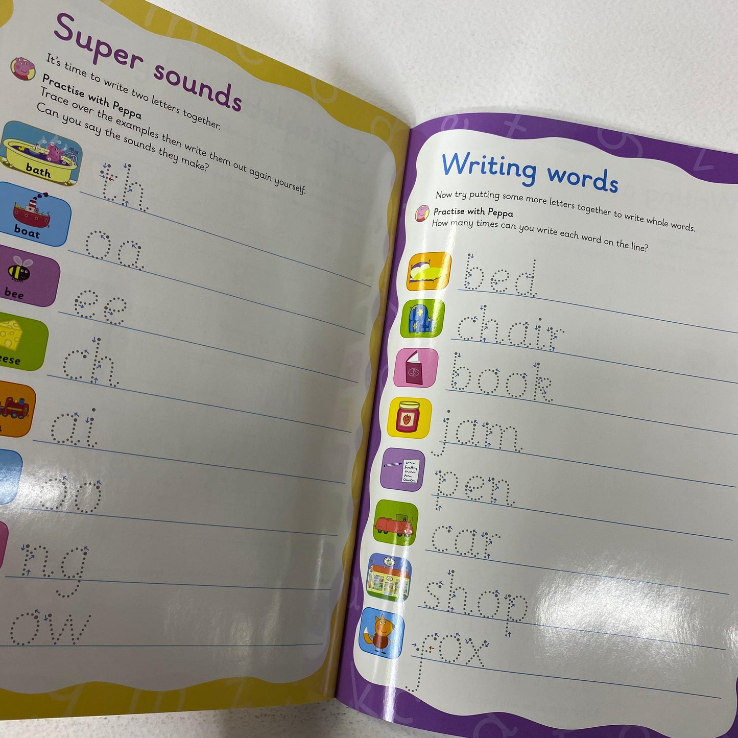Peppa Pig Wipe-Clean Learning Set – First Words, Numbers, Writing & Counting Books with Marker