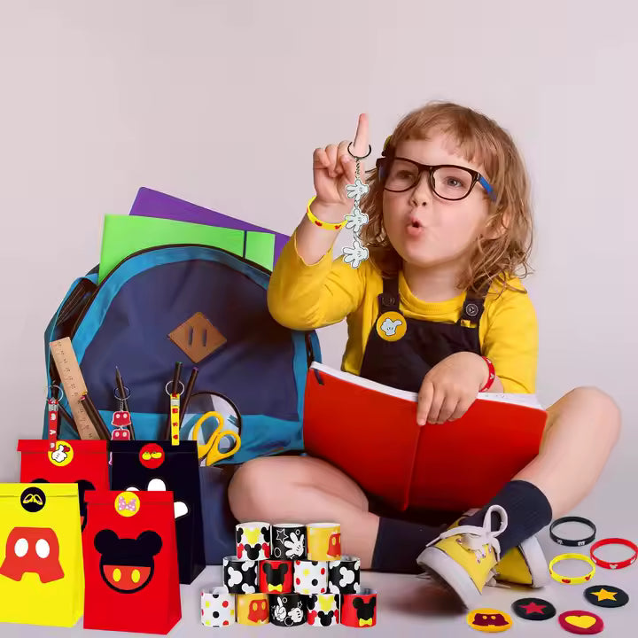 Mouse-Themed Party Favors for Kids – Slap Bracelets, Wristbands & Birthday Gift Bag Fillers