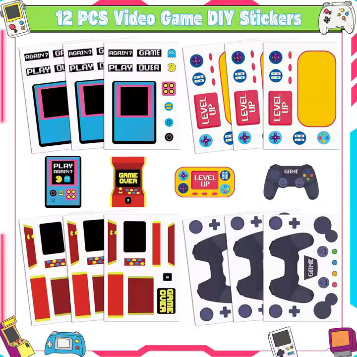 72 PCS Video Game Theme Party Favors – Goodie Bag Fillers & Rewards