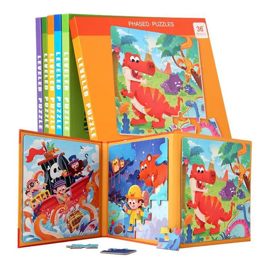 3-in-1 Levelled Magnetic Puzzle | Progressive Learning Puzzles