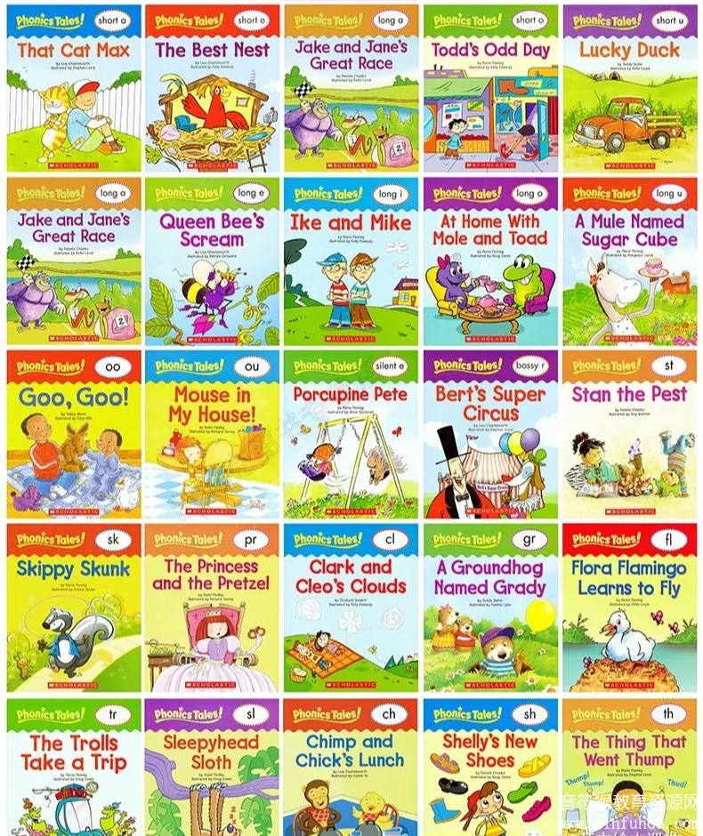 Phonics Tales storybooks teaching vowels blends and digraphs