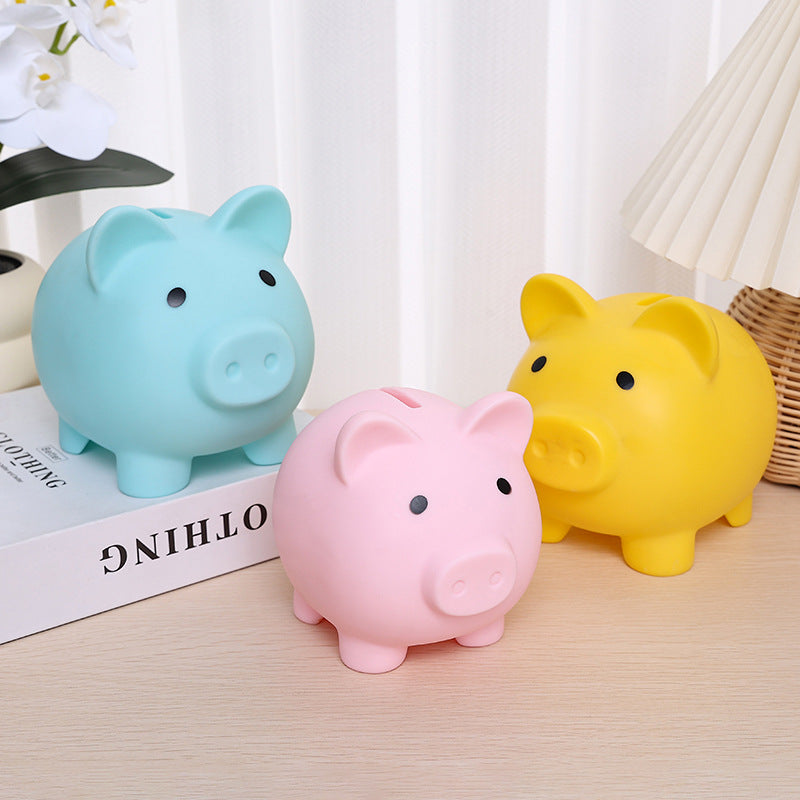 Classic Plastic Piggy Bank – Coin Money Box for Kids