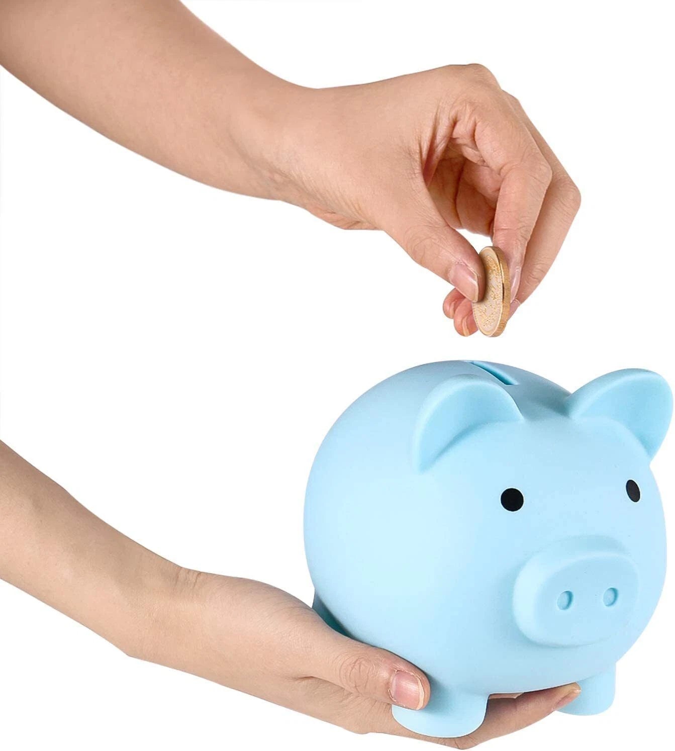 Classic Plastic Piggy Bank – Coin Money Box for Kids