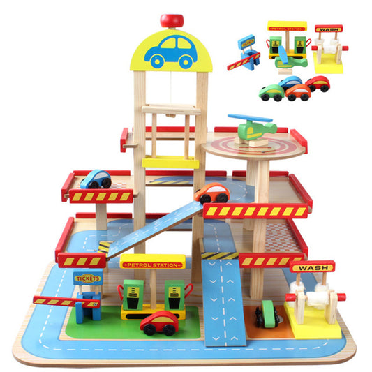Public Garage Toy Set – Pretend Play with Cars, Ramps & Service Stations