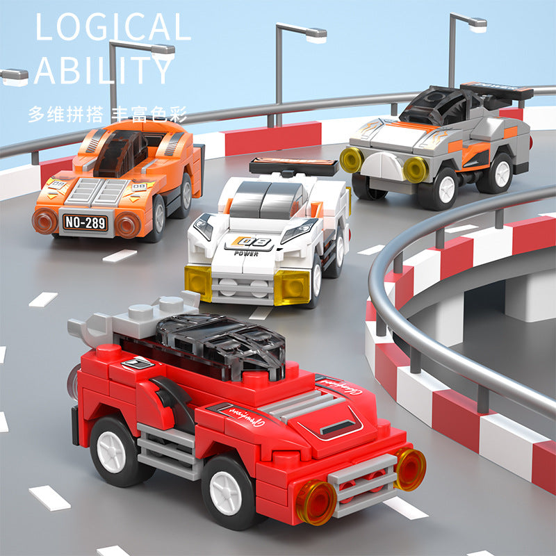 Mini Sports Car Racing Blocks – 91 PCS with Driver