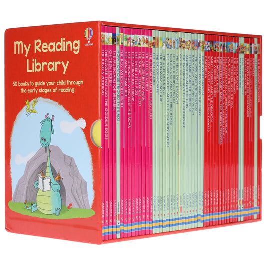 Usborne My Reading Library- Red Gift Case 50 books