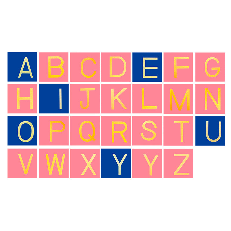 Montessori Sandpaper Letters – Wooden Uppercase & Lowercase Tracing Set