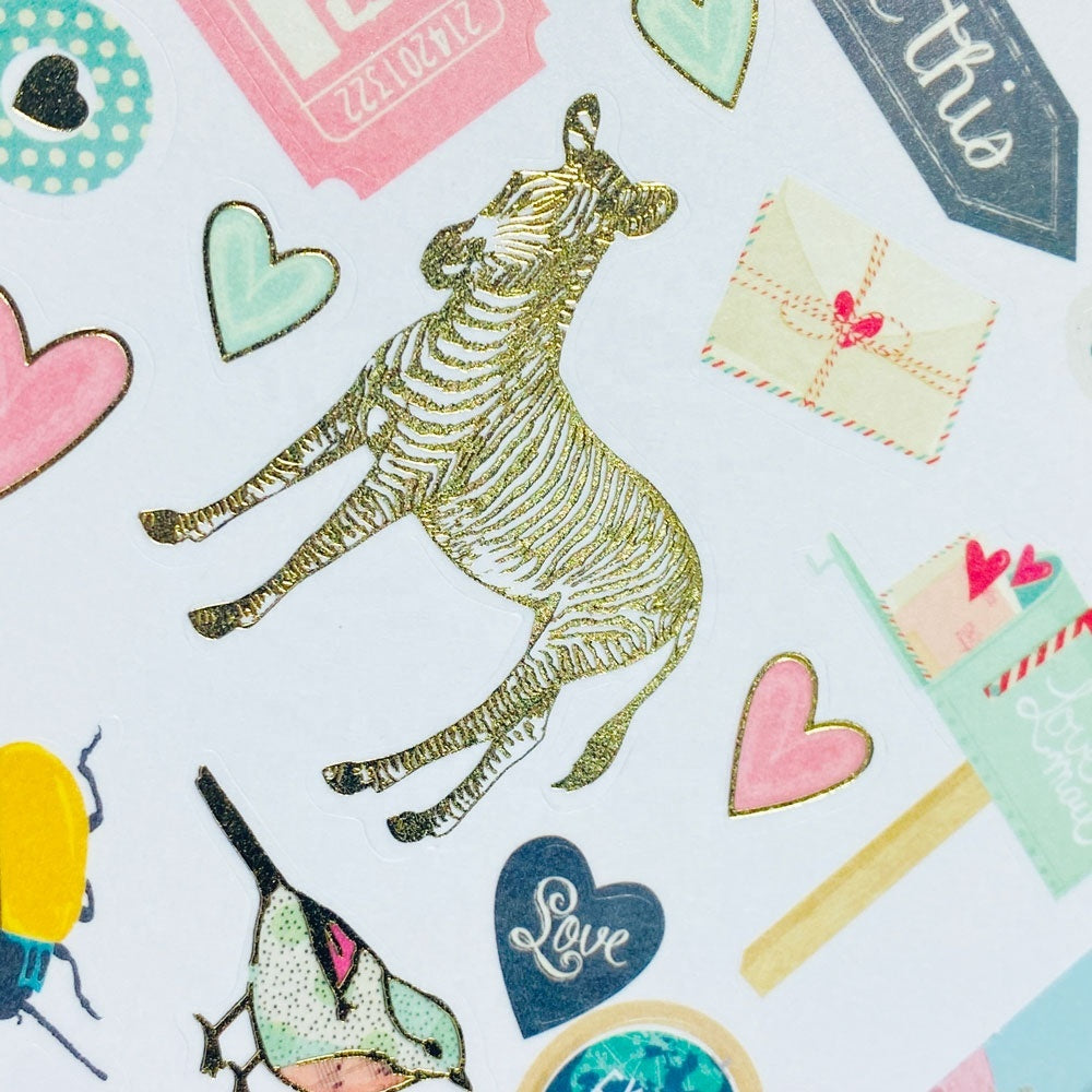 Random-pick decorative sticker pack for journals cards and scrapbooks