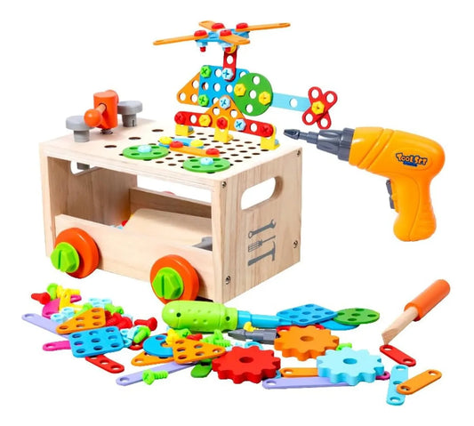 Wooden Screw Tool Set for Kids – Construction & Engineering Play