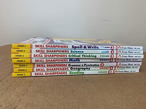 Complete Evan-Moor Skill Sharpeners Grade 3 workbook set