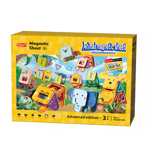 Animal Magnetic Sheets Set – 50+ PCS