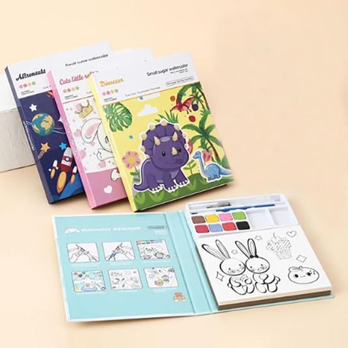 Kids Magic Watercolor Painting Book Kit