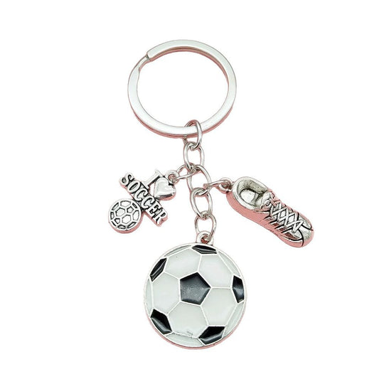 Soccer Ball Keychain – Football Bag Charm for Kids