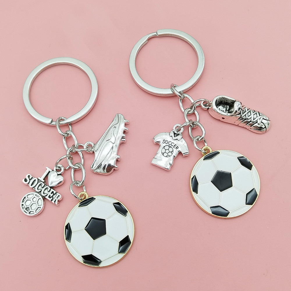 Soccer Ball Keychain – Football Bag Charm for Kids