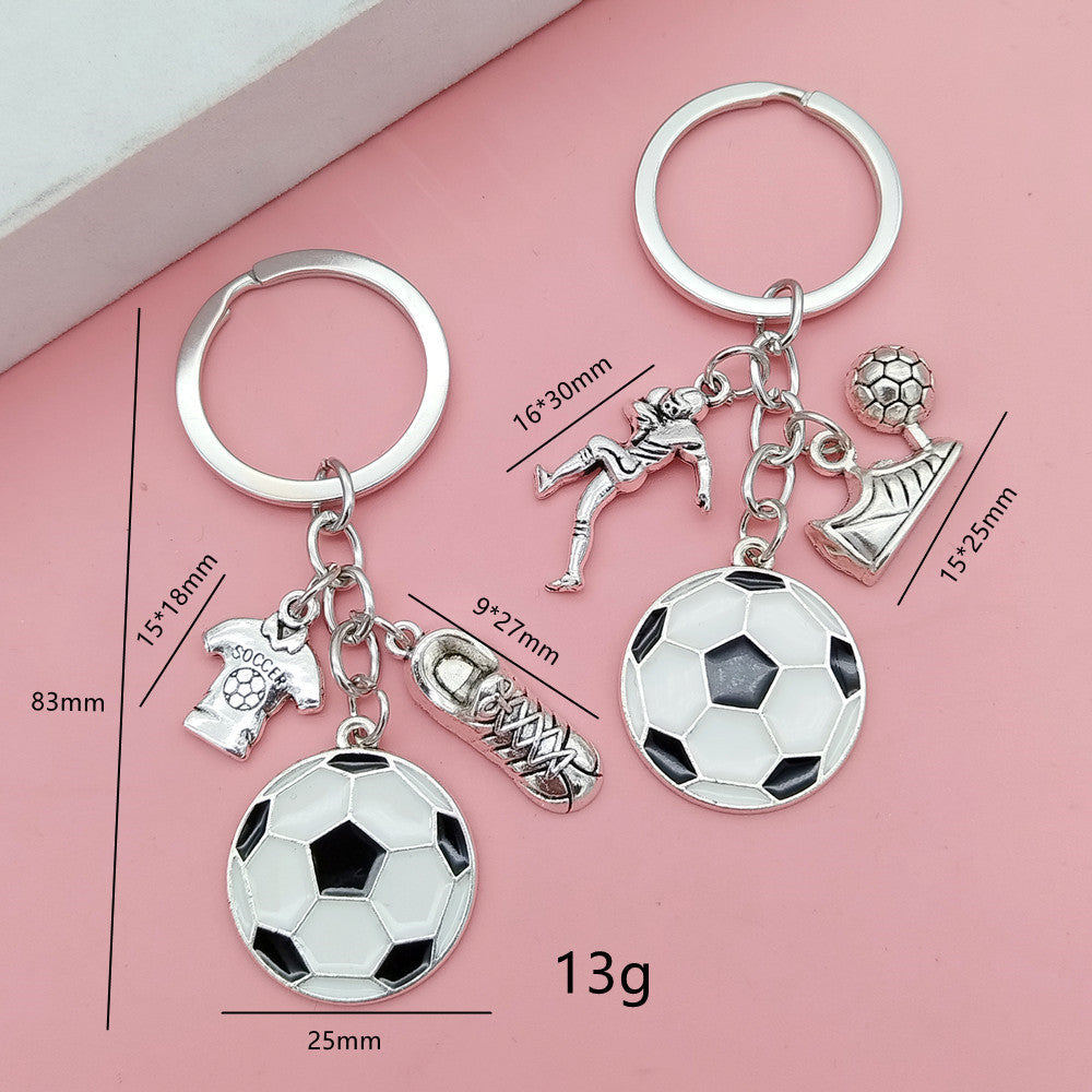 Soccer Ball Keychain – Football Bag Charm for Kids