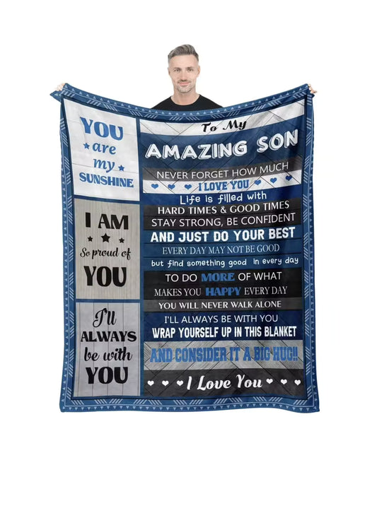 Kids Gift Blanket – 260gsm Soft Flannel Throw (130×150cm) | Cozy Inspirational Blanket for Boys & Girls