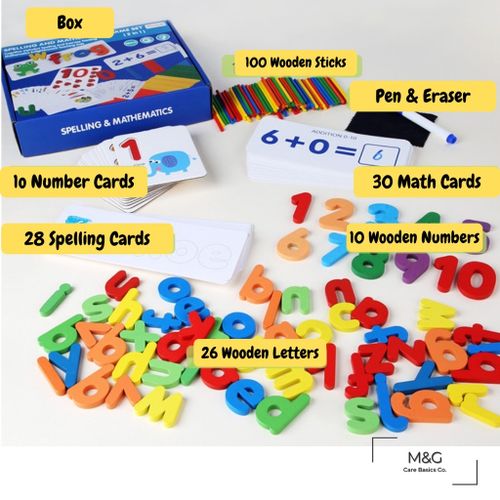 2 in 1 Spelling and Mathematics Box Set