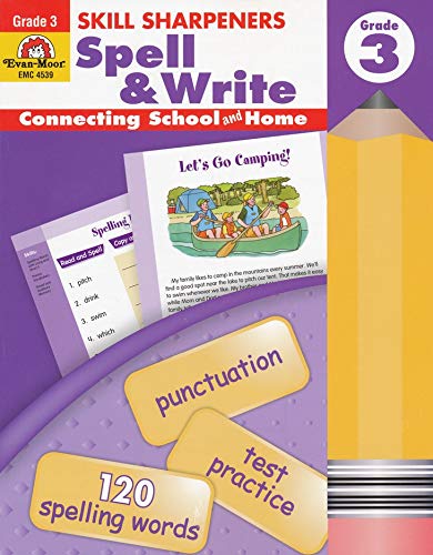 Evan-Moor Skill Sharpeners Spell and Write Grade 3 workbook