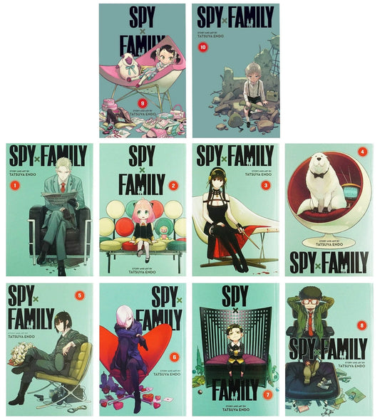 Spy x Family Series by Tatsuya Endo 10 Books Collection Set (Vol 1-10) - Ages 13+ - Paperback