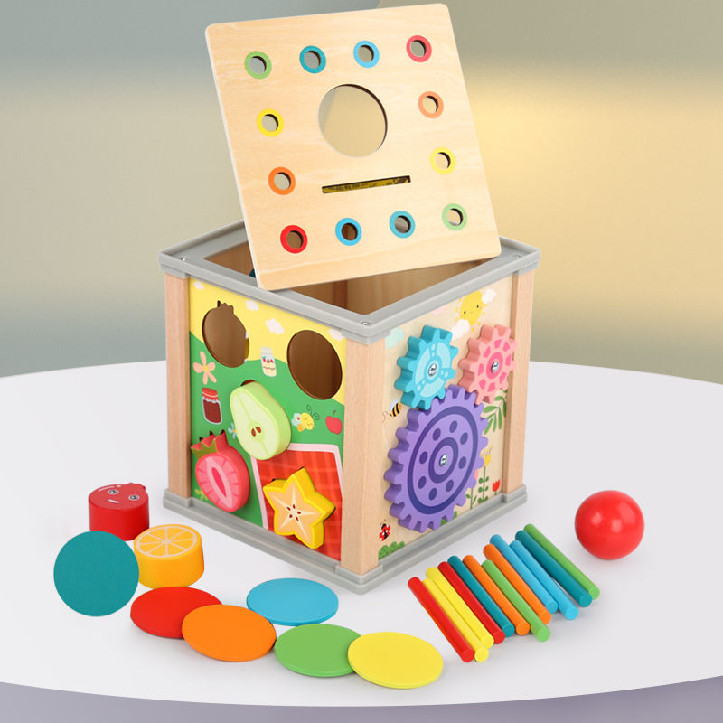 10-in-1 Wooden Learning Board – Montessori Sensory Toy