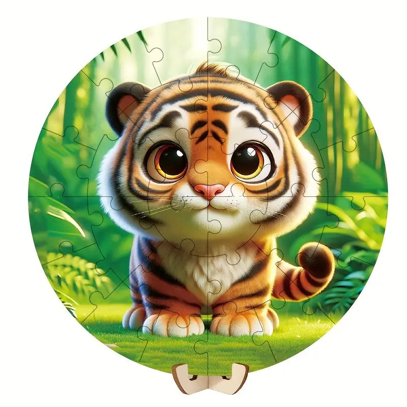 Magnetic Circular Animal Puzzle (28 Pieces)