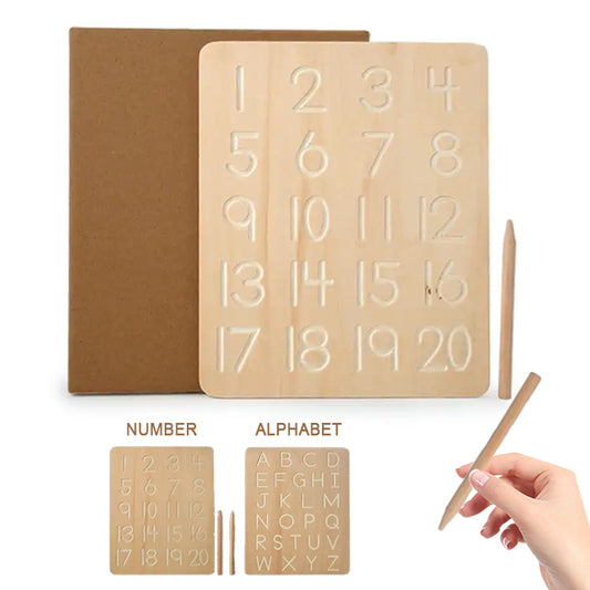 Alphabet & Number Wooden Tracing Board