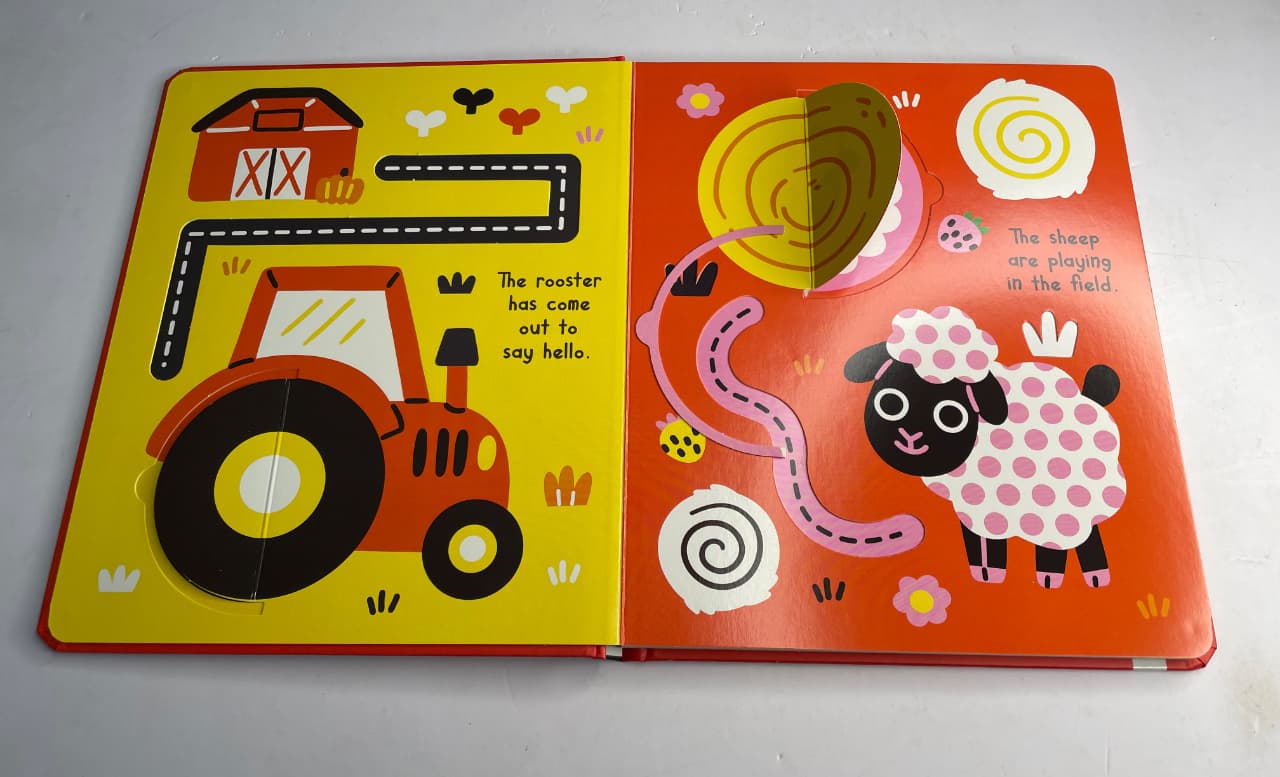 Flip Flap Finger Trail Lift-the-Flap Board Books for Toddlers | Interactive Sensory Learning Books