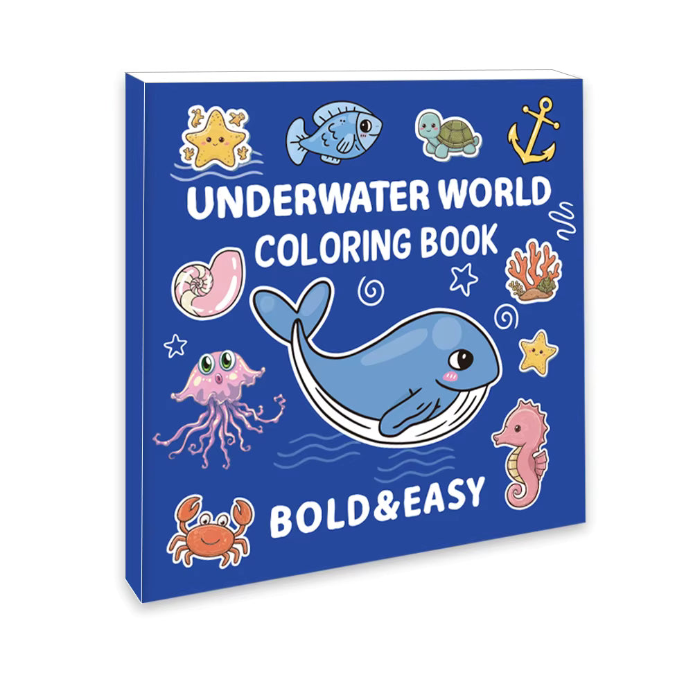 Kids Coloring Book – Bold & Easy Designs (40 Pages, Multiple Themes)