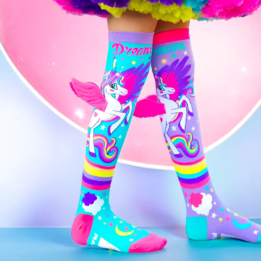 Unicorn Knee-High Socks for Kids – Fantasy Dress-Up Accessory