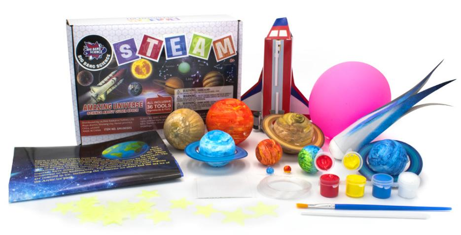 Amazing Universe STEAM Science Kit | Solar System & Space Exploration Kit | STEM Learning Toy for Kids 8+