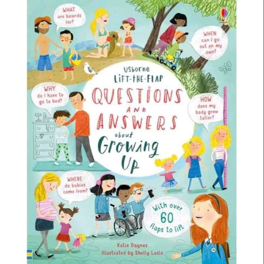 Usborne Question and Answers About Growing Up lift the flap pages (boardbook)