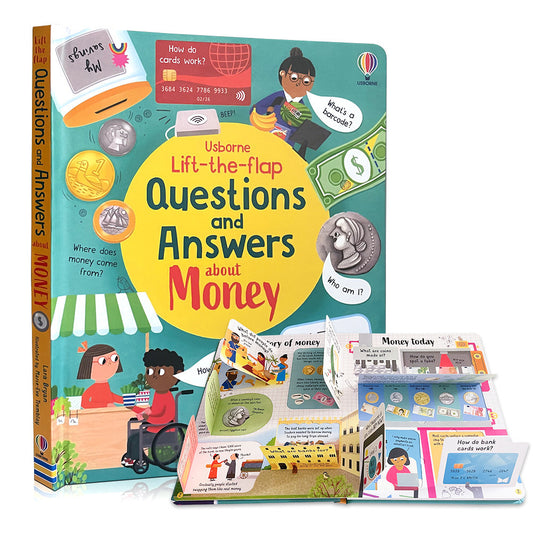 Usborne Money for Beginners lift flap pages (Boardbook)