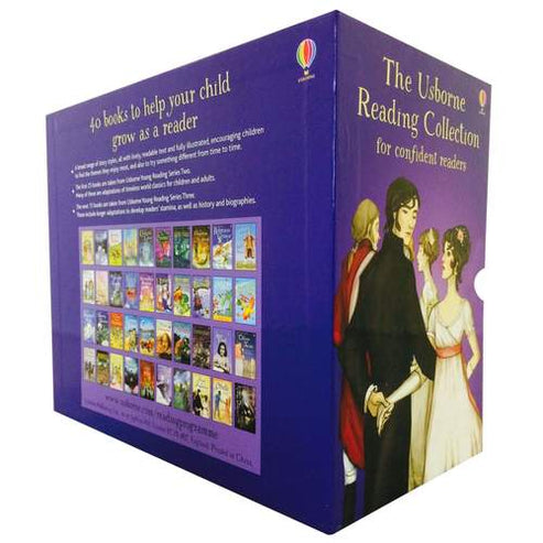Usborne Reading Collection 40 Books Box Set Series Confident Readers ...