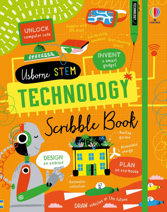 Usborne Stem Technology Scribble BOOK- Hardcover