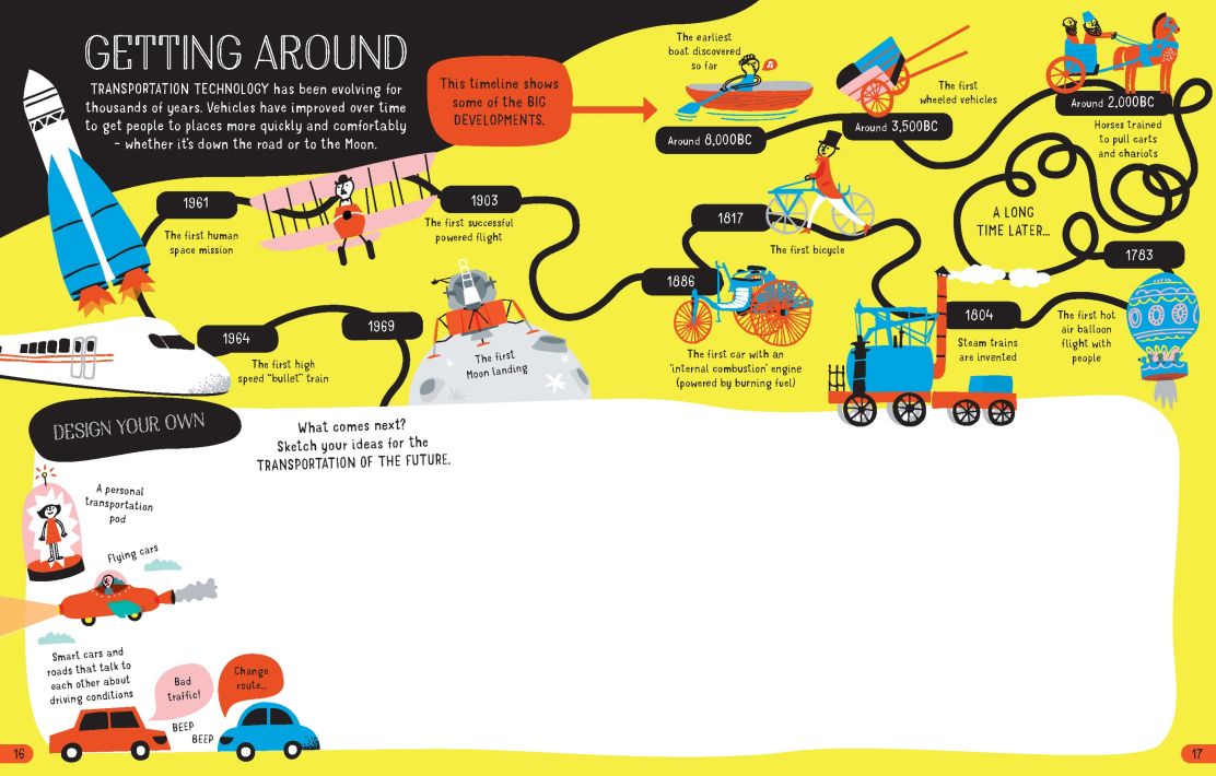 Usborne Stem Technology Scribble BOOK- Hardcover