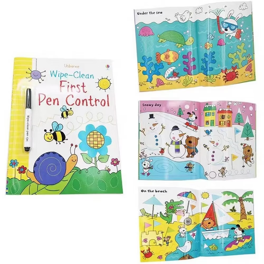 Usborne Wipe And Clean- Waterproof/ Tearproof (Paperback)