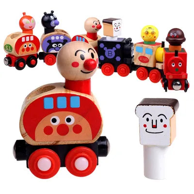 Magnetic Wooden Character Train