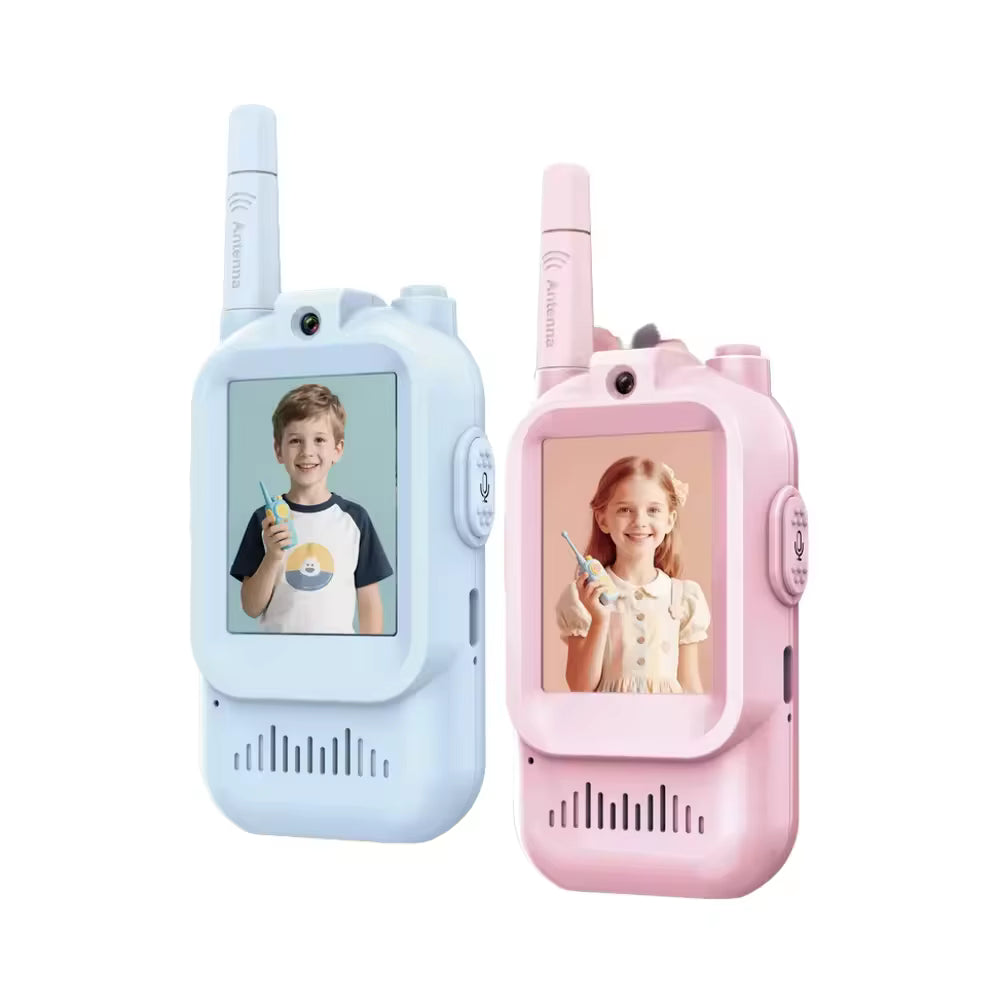 KidzConnect™ Video Walkie Talkie Set – Rechargeable Kids Camera Intercom Pair