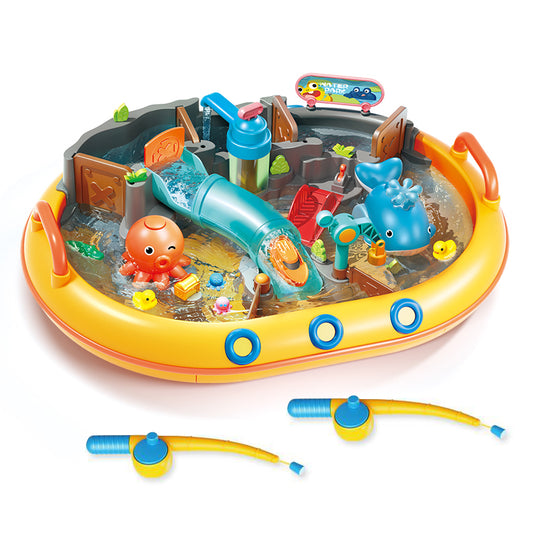 Water Park Toy – Fishing Set with 2 Rods & Spray Features