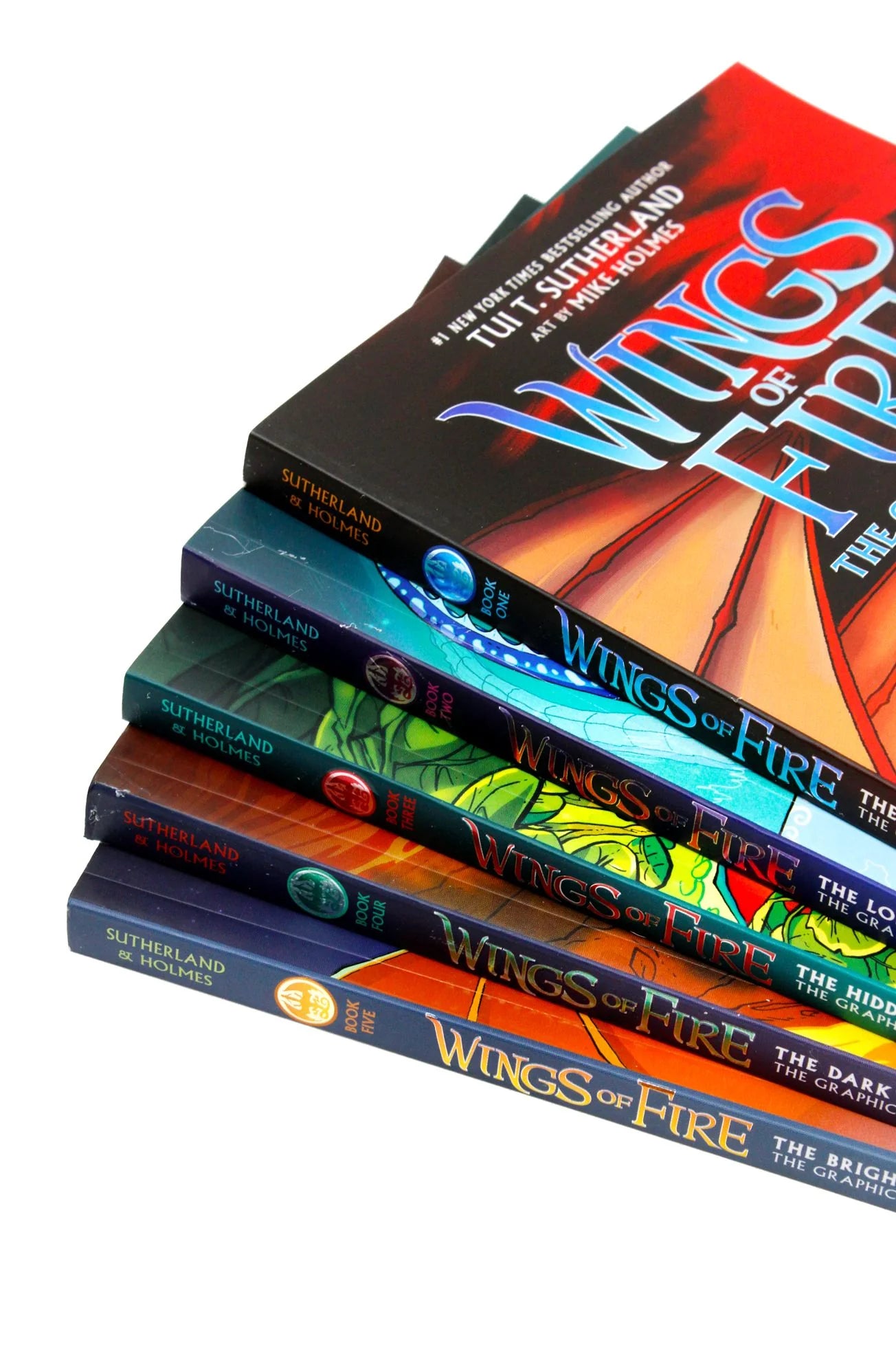 Wings of Fire Graphic Novels Books Set Full Colour by Tui T. Sutherland | Fantasy Adventure for Kids: Dragons, Magic, Imagination, & Epic Stories