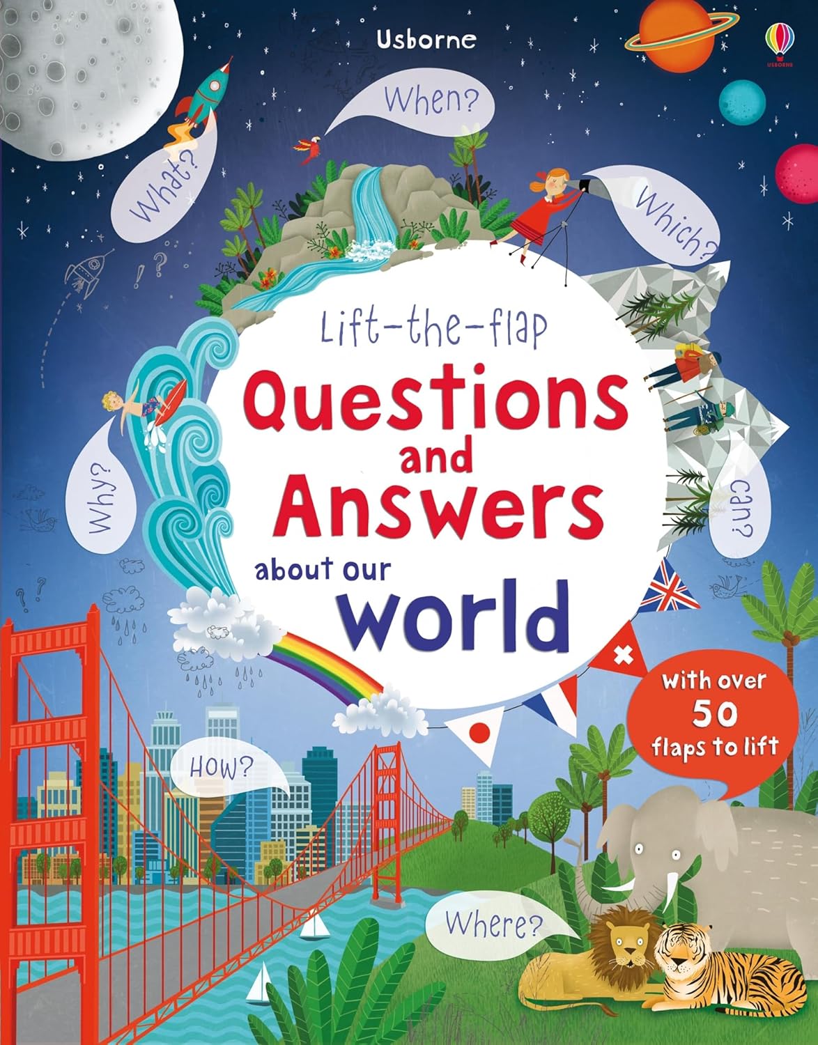 Usborne Lift-the-Flap Questions & Answers Book Collection for Kids
